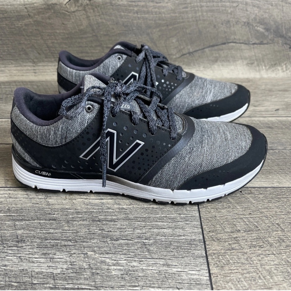 New Balance 577 V4 Womens Black Gray Running Shoes Sneakers Size 8 B